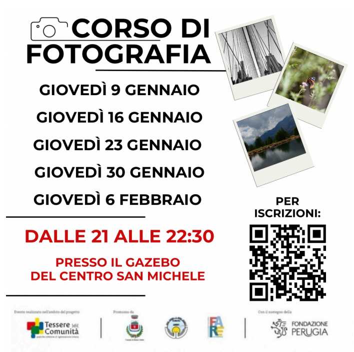 Corso fotografia oratorio